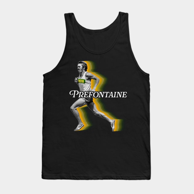Retro Steve Prefontaine Running Form Fade Tank Top by darklordpug